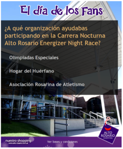 App concurso Facebook Fin de año 2011 - Pregunta